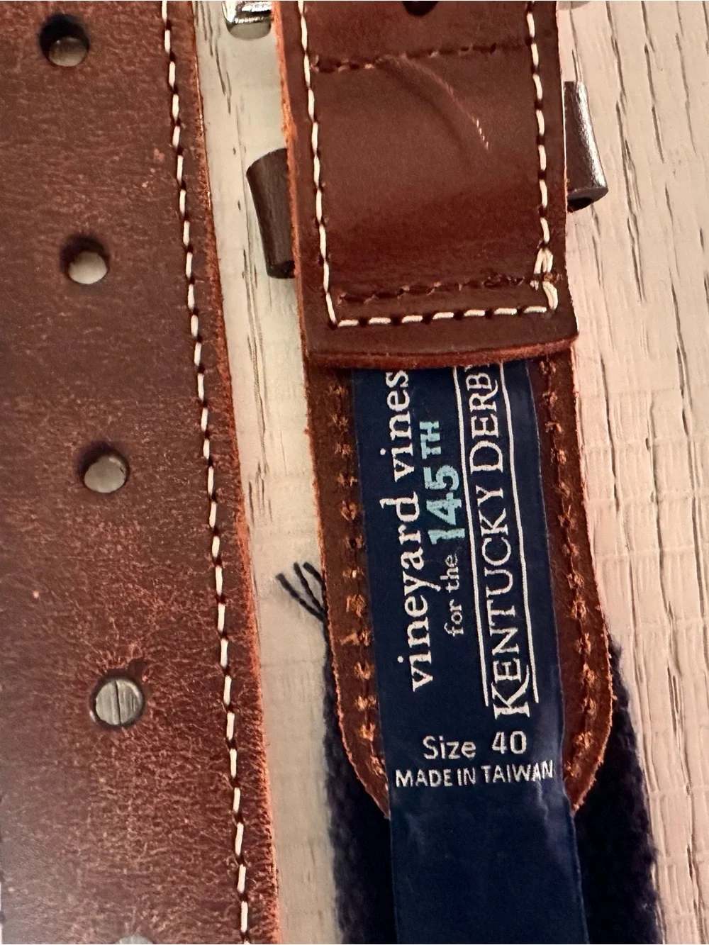 Vineyard Vines Kentucky Derby 145th Anniversary Belt